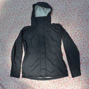 Marmot Navy Black PreCip Waterproof Rain Jacket Sm